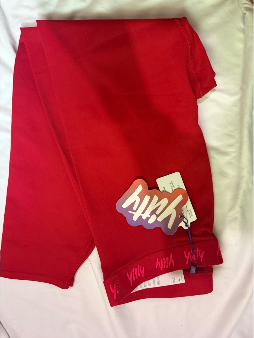 Yitty High Waist Core Leggings Red Women’s Size Large NWTShapewear Activewear